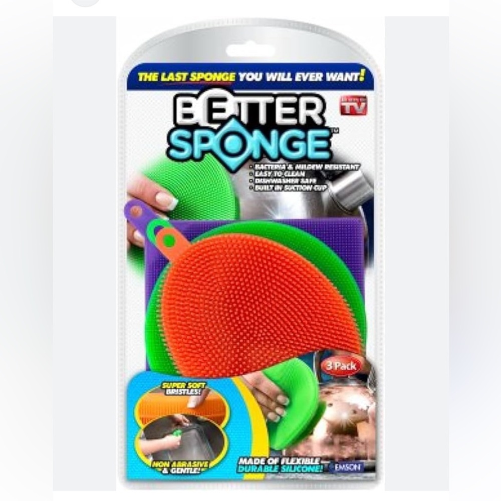 Better Sponge As Seen On TV Medium Duty Sponge 3 pk